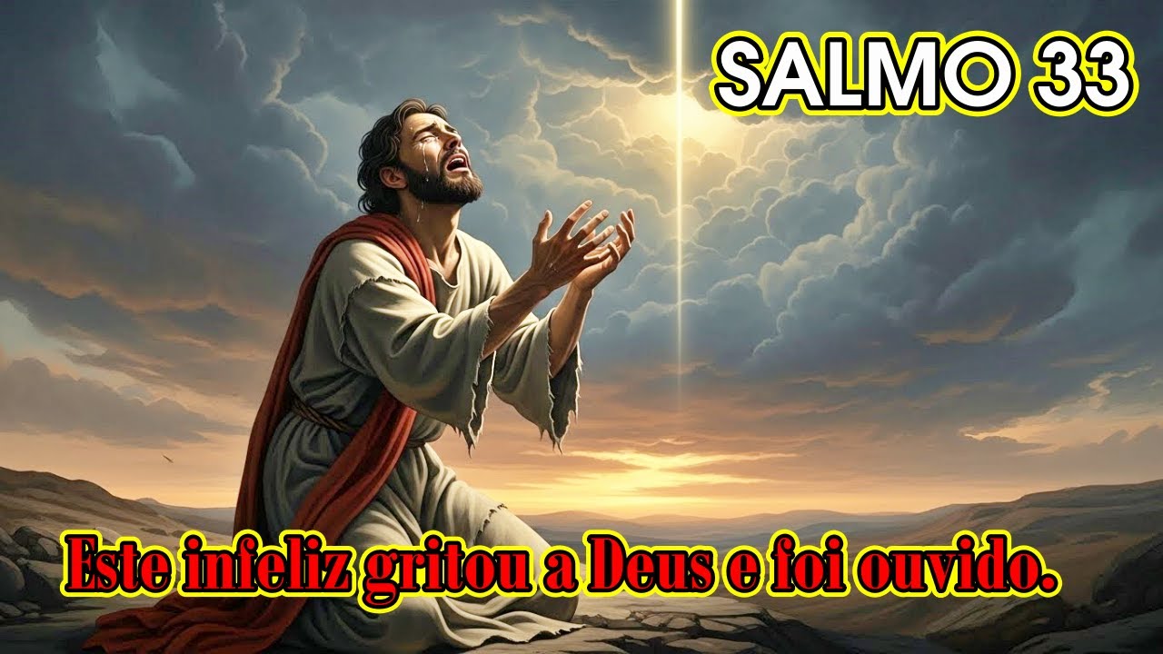 SALMO 33 - ESTE INFELIZ GRITOU A DEUS E FOI OUVIDO.