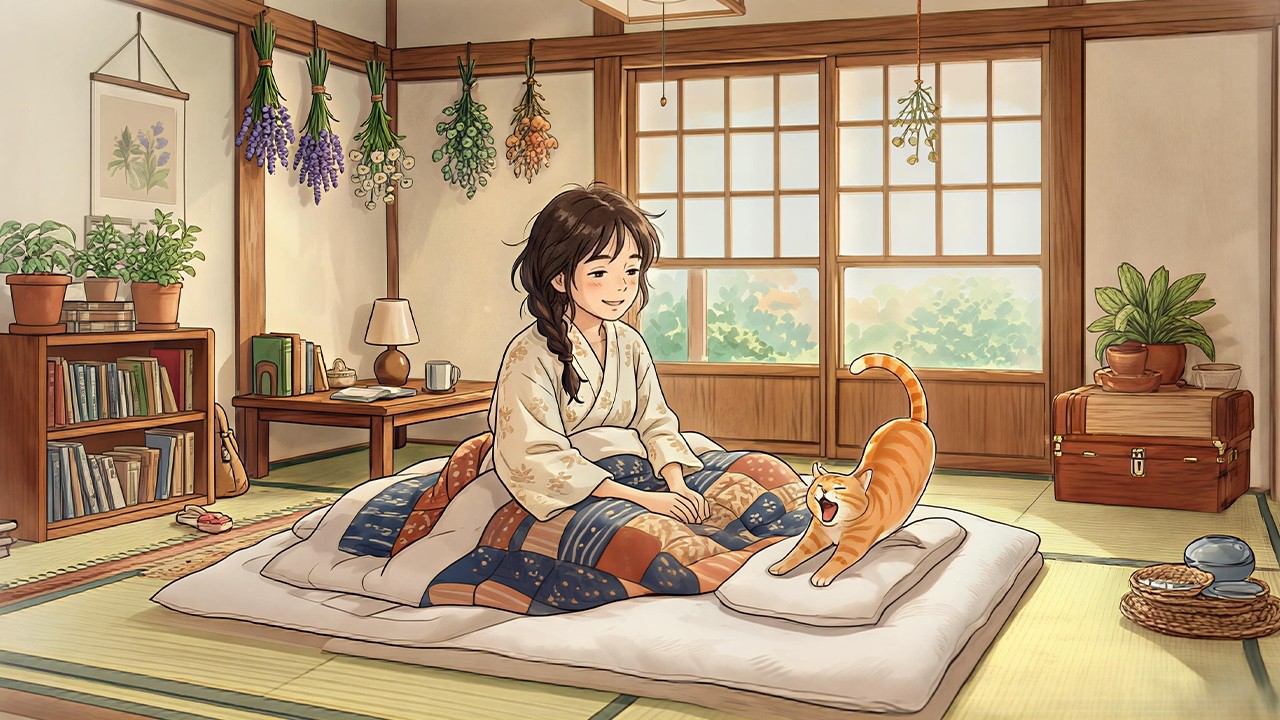 A Peaceful Day in My Rural Village: Cozy Ghibli Moments | Ghibli-Style Video