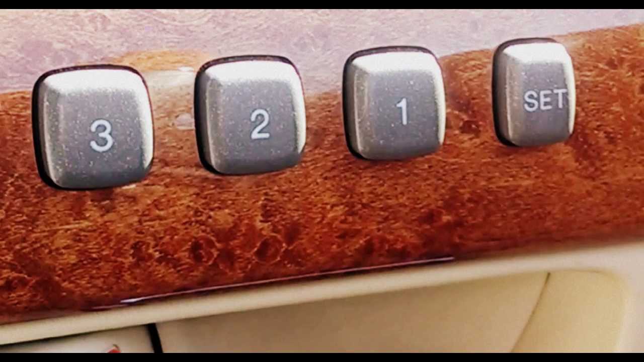 Система памяти сиденья Lexus LS430 2004 года — демонстрация/инструкция