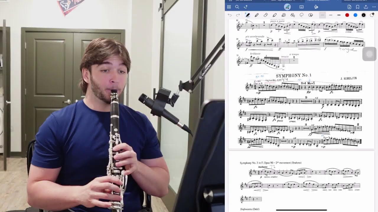 practicing the clarinet and more