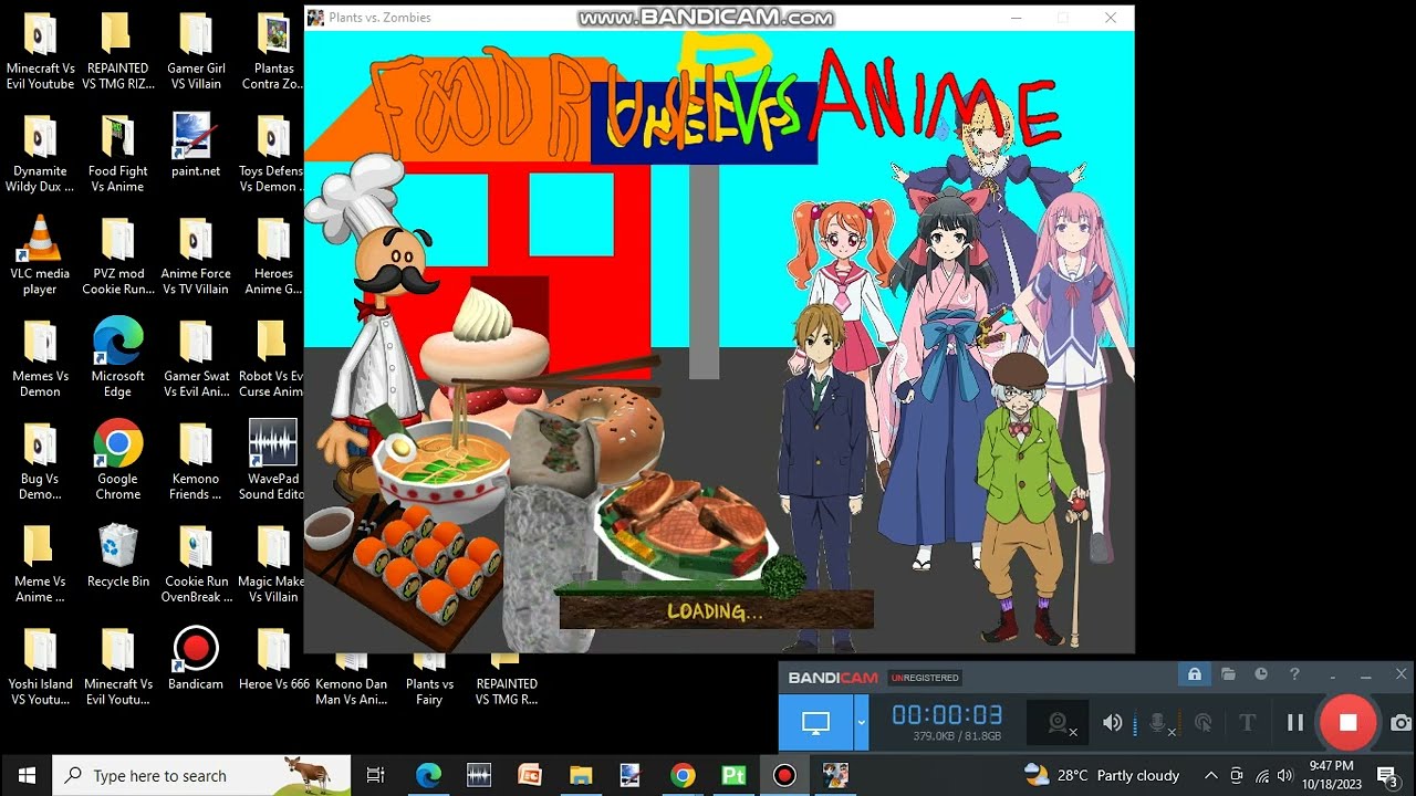 Food Rush Vs Anime Part 1