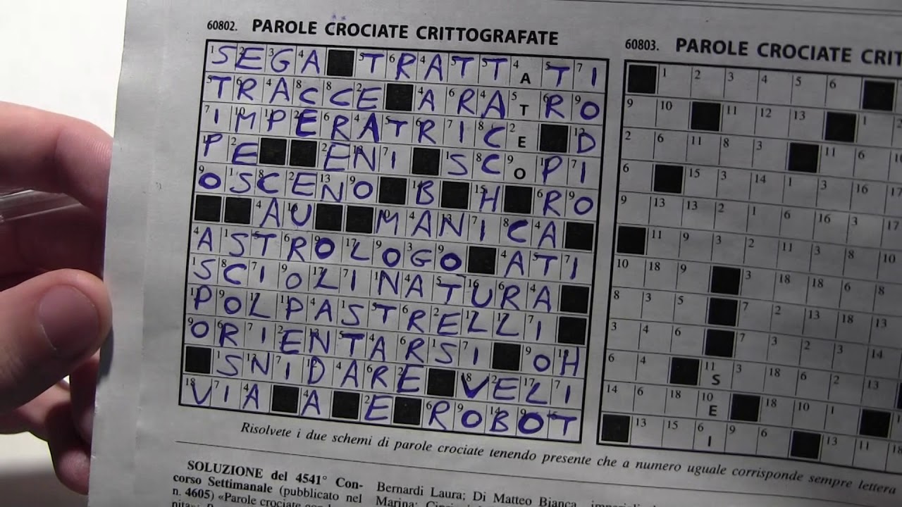Parole crociate crittografate (2)
