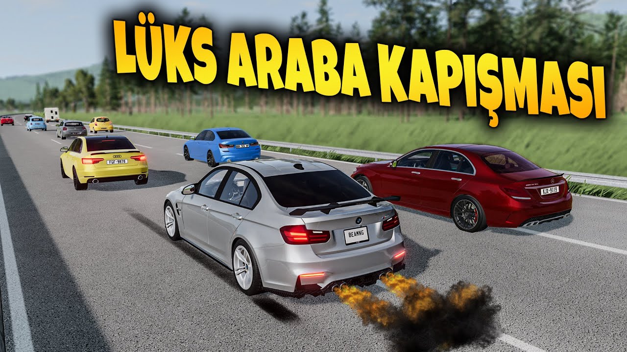 LÜKS ARABALAR İLE GAZLADIK ( BMW - MERCEDES - AUDİ ) / BeamNG.drive