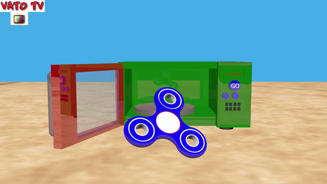 Learn Colors | Cooking Spinners with Surprise Eggs | Funny 3D animation for kids! ⬅⬅⬅