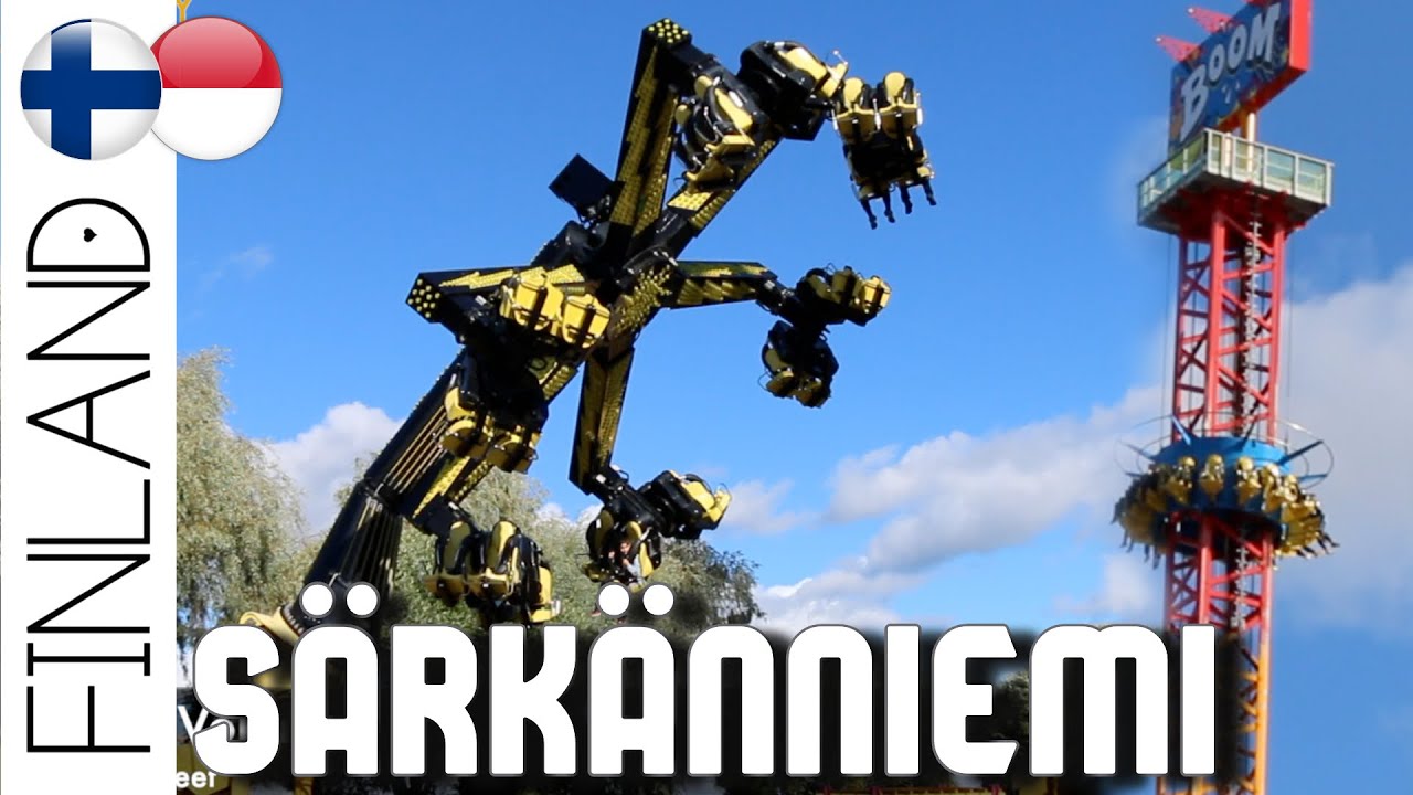 WHAT'S INSIDE SÄRKÄNNIEMI AMUSEMENT PARK IN TAMPERE | FINLAND TRAVEL VLOG