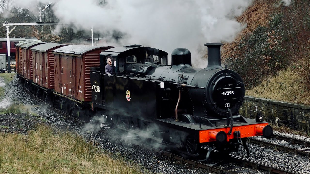 LMS Jinty 47298 on freight at Bury South (Test Run)