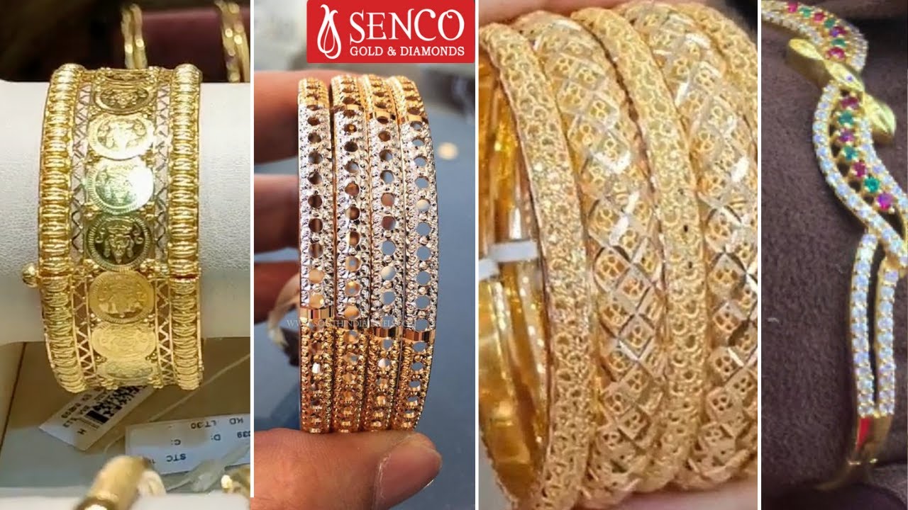 SENCO GOLD bala collection/wedding gold bangles chur designs weight & price/Bridal Collection