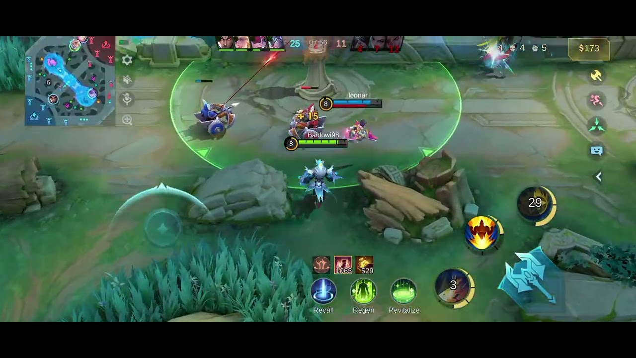 KING Gatotkaca game mobile legends skin tide preserver memberikan assist 8 kill 7
