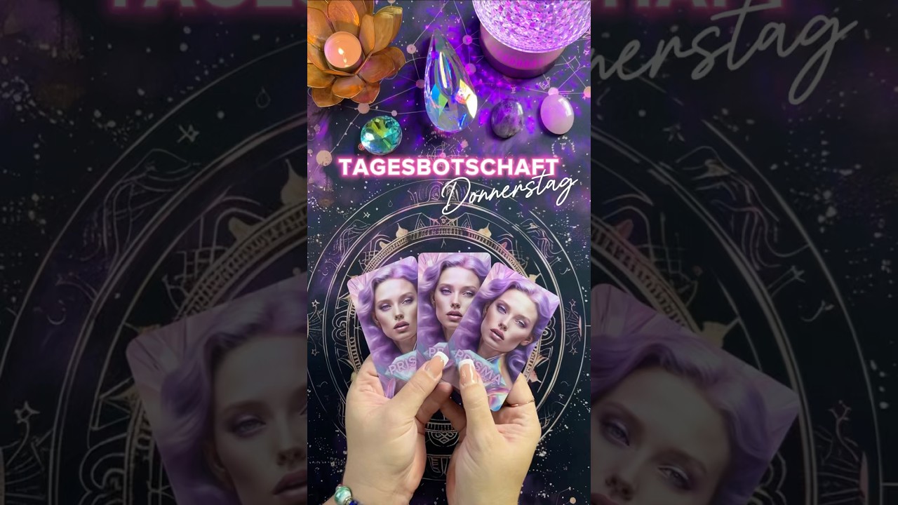 TAGESBOTSCHAFT &bdquo;Donnerstag&ldquo; #tagesbotschaft #tagesorakel #tageskarte #orakelbotschaft #botschaft