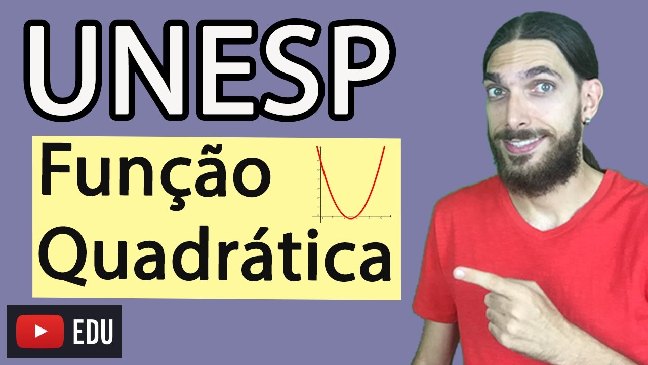 FUNÇÃO QUADRÁTICA - Vestibular Unesp 2017 Meio de ano - Professor Rafa Jesus