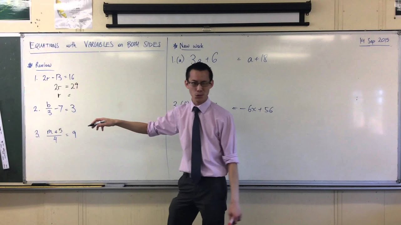 Solving Simple Linear Equations (Quick Questions #1)
