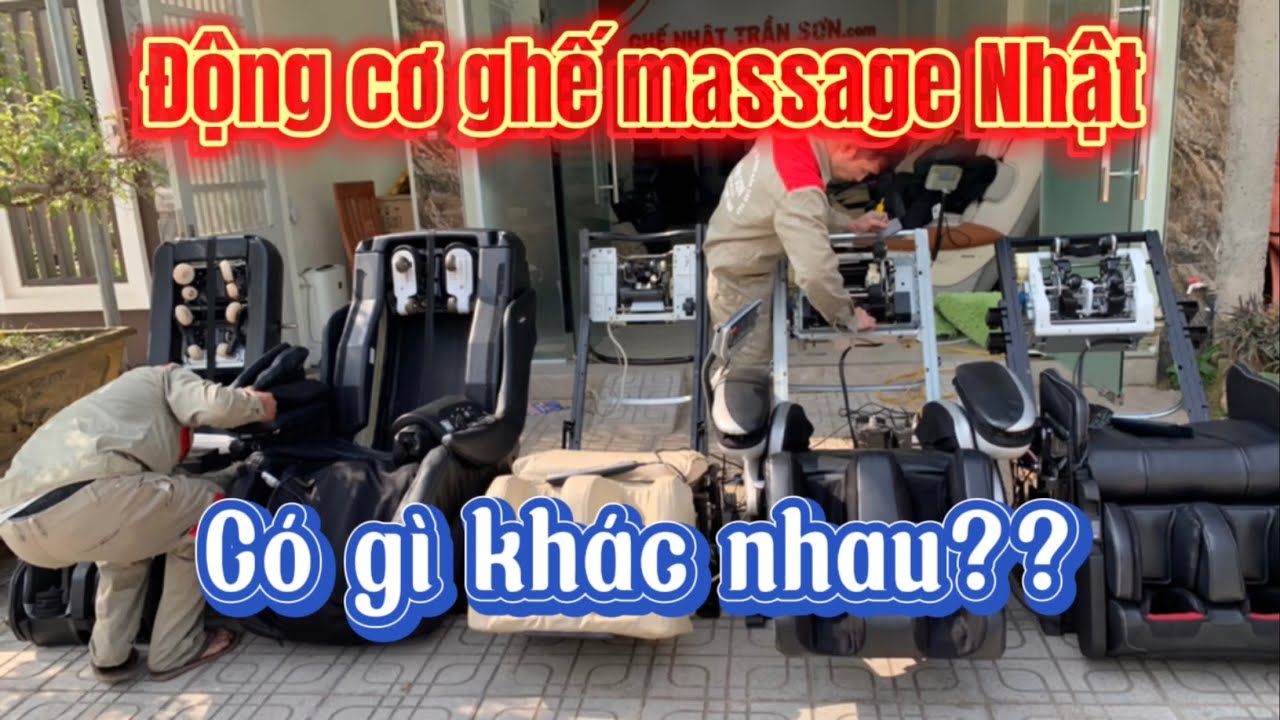 Động cơ ghế massage của các hãng nội địa Nhật có gì khác nhau?