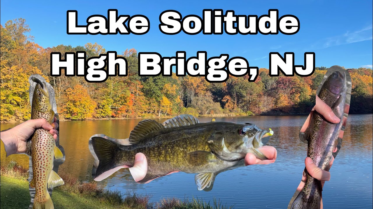 First Trout!! Fishing Lake Solitude NJ, South Branch of the Raritan River