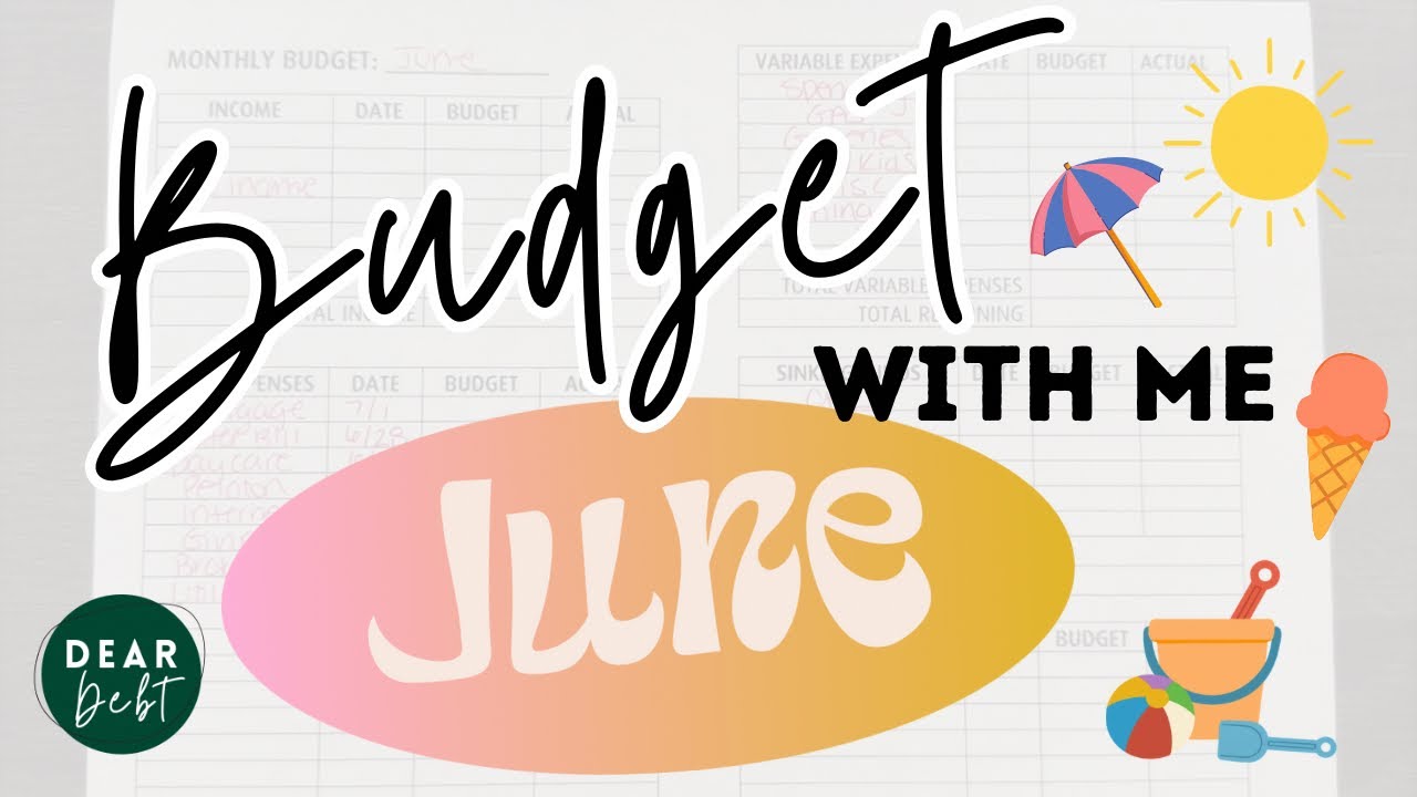 How our middle class family of 5 is spending $7,900 in the month of June..June Budget with Me 💸