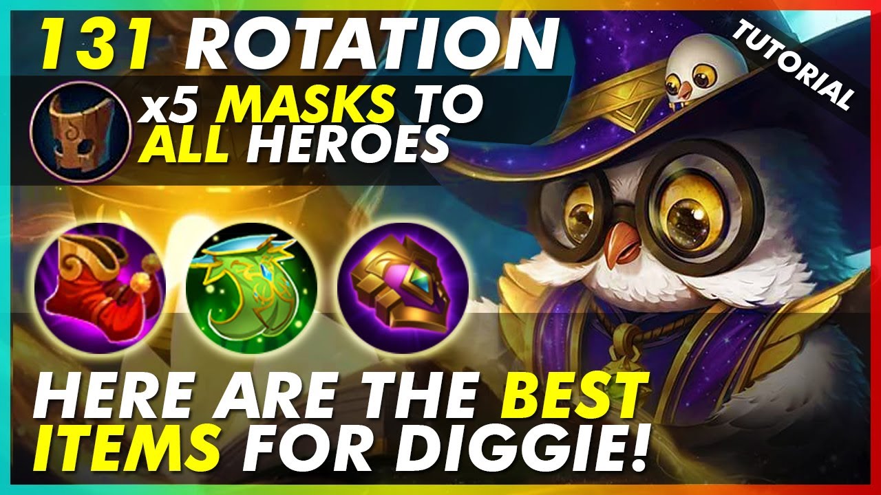 131 ROTATION AND DIGGIE TUTORIAL BY HONDA BEAST | BEST ITEMS FOR DIGGIE