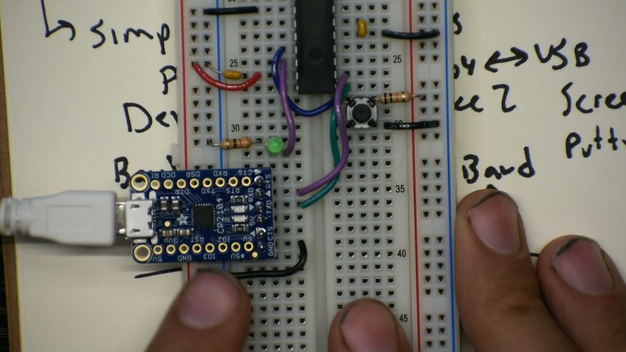 Using UART on the PIC32 to communicate with the computer