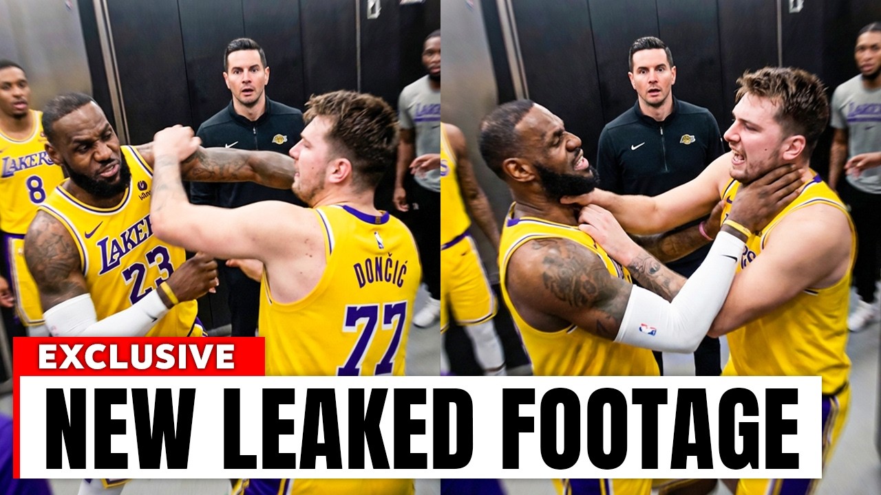LeBron James GRABS Luka Doncic By The Neck After He Attacked The Coach