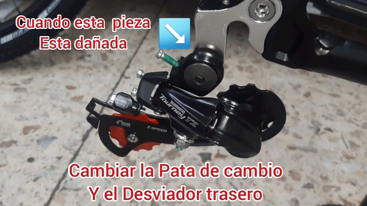 Como cambiar una pata  de cambio  y también el desviador trasero