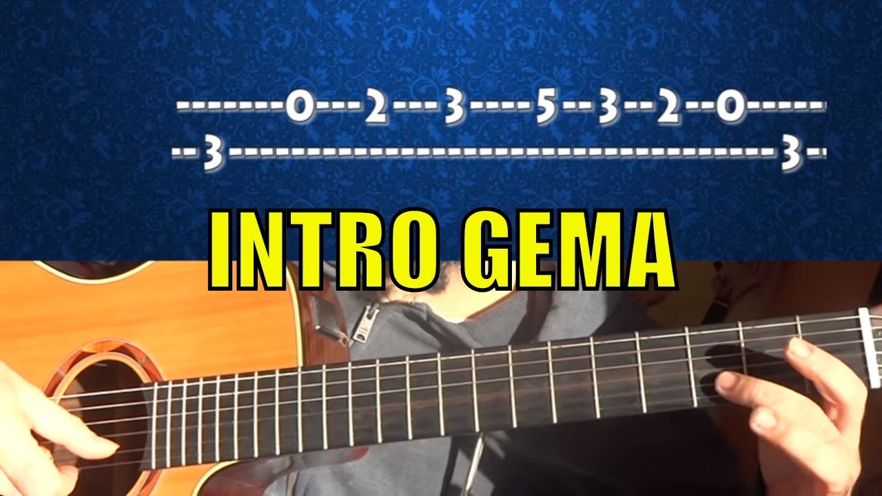 Como tocar la INTRO de GEMA de los DANDYS en GUITARRA | Tutorial BOLERO FÁCIL 2/3