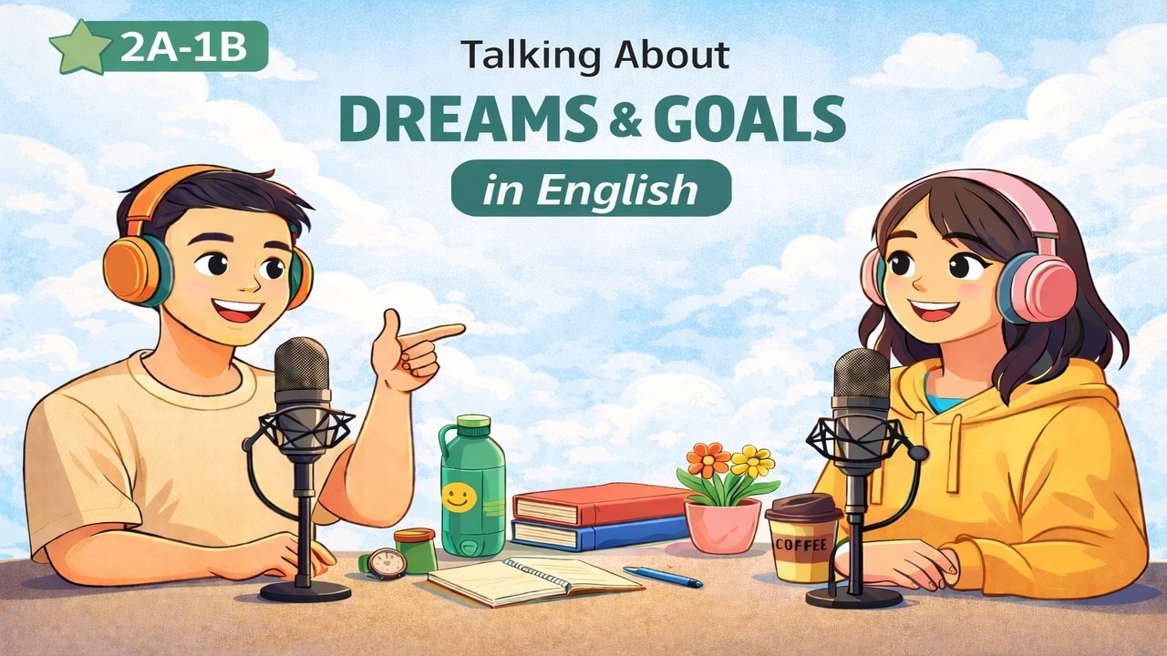 English Podcast For Easy English in Daily Life | Learn English Fast | Talk About Dreams and Goals