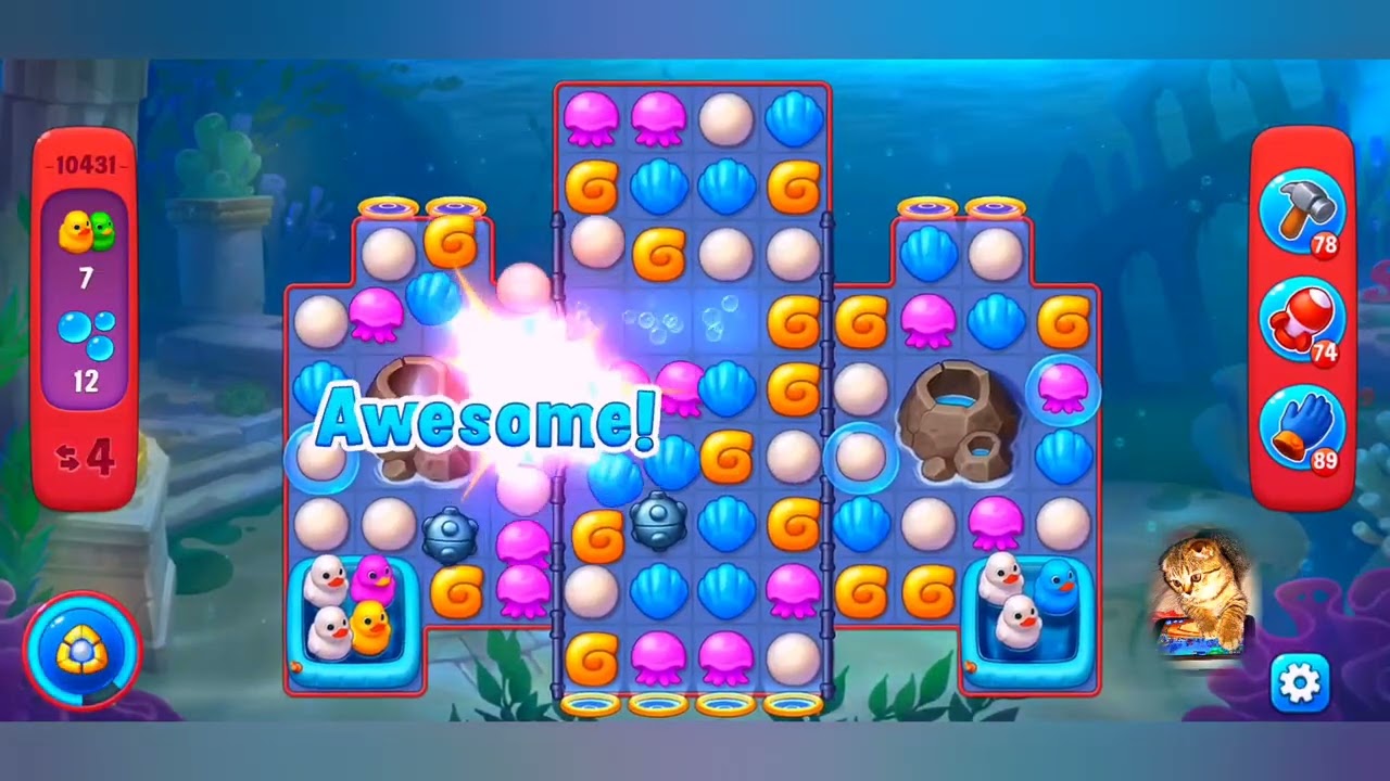 Fishdom, 10431 level,no Booster - 10431 уровень, прохождение без бустеров.