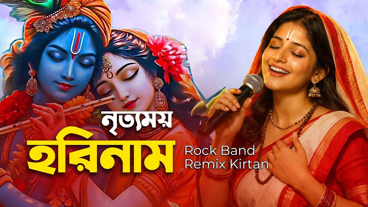 নৃত্যময় প্রাণ জুড়ানো হরিনাম | Hare Krishna Kirtan | Rock Band Remix | Mahamantra Sankirtan