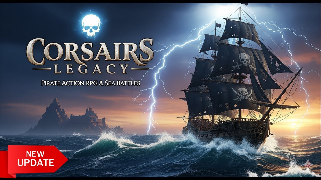 ЛУЧШАЯ ПИРАТСКАЯ ИГРА? 🏴&zwj;☠️ Улучшенный геймплей Corsairs Legacy | Морские сражения и RPG-приключения