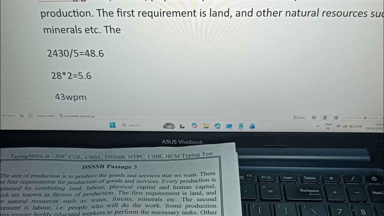 DSSSB typing passage1&3 /typing Mitra #dsssb#typingspeedtest #dsssbtyping#ssc#cgl26#exploreyourself 