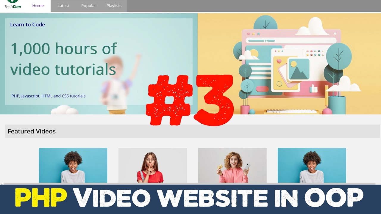 Video website using PHP OOP MVC Framework from scratch #3 | Quick programming tutorial