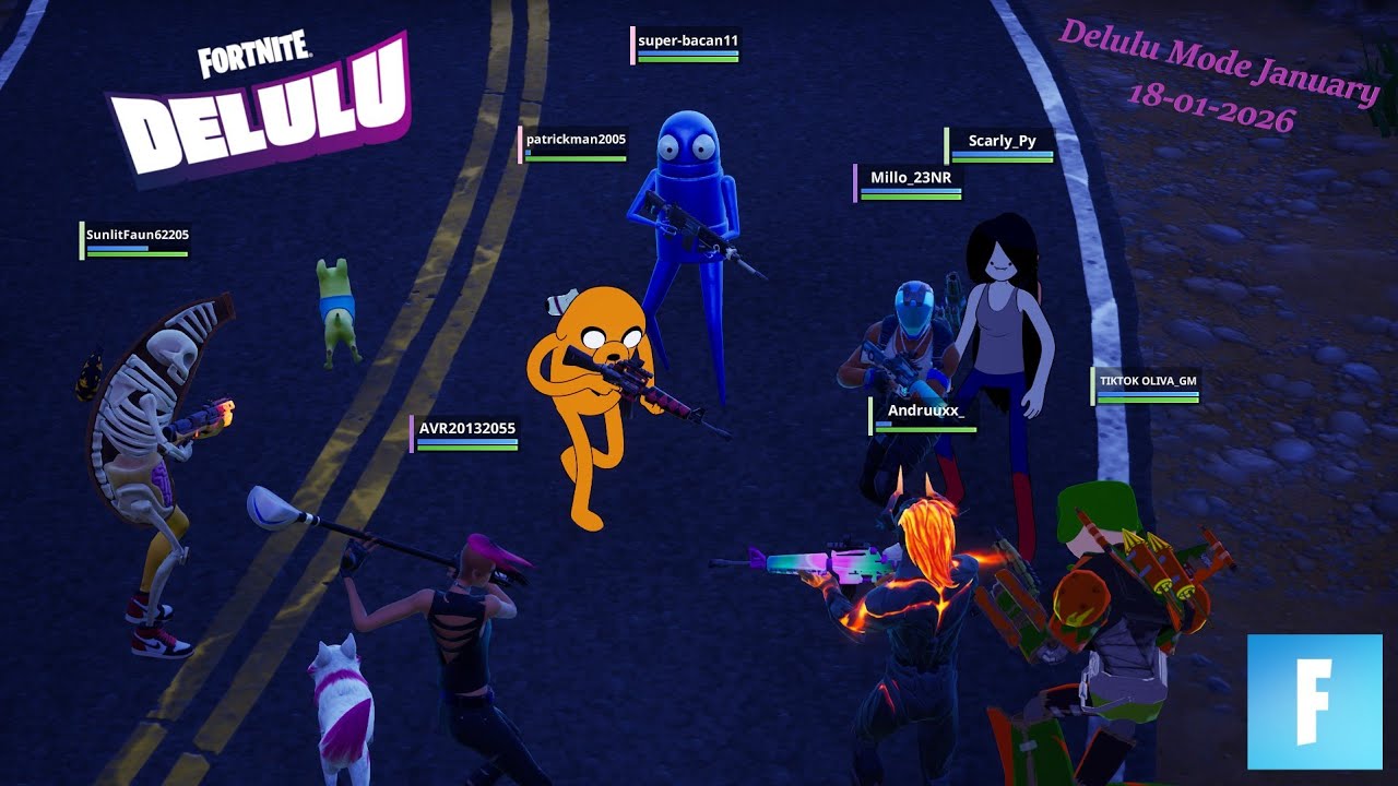 Fortnite Modo Delulu Jan 18 2026  (Delulu's Last day) With Friends (BR Spanish)