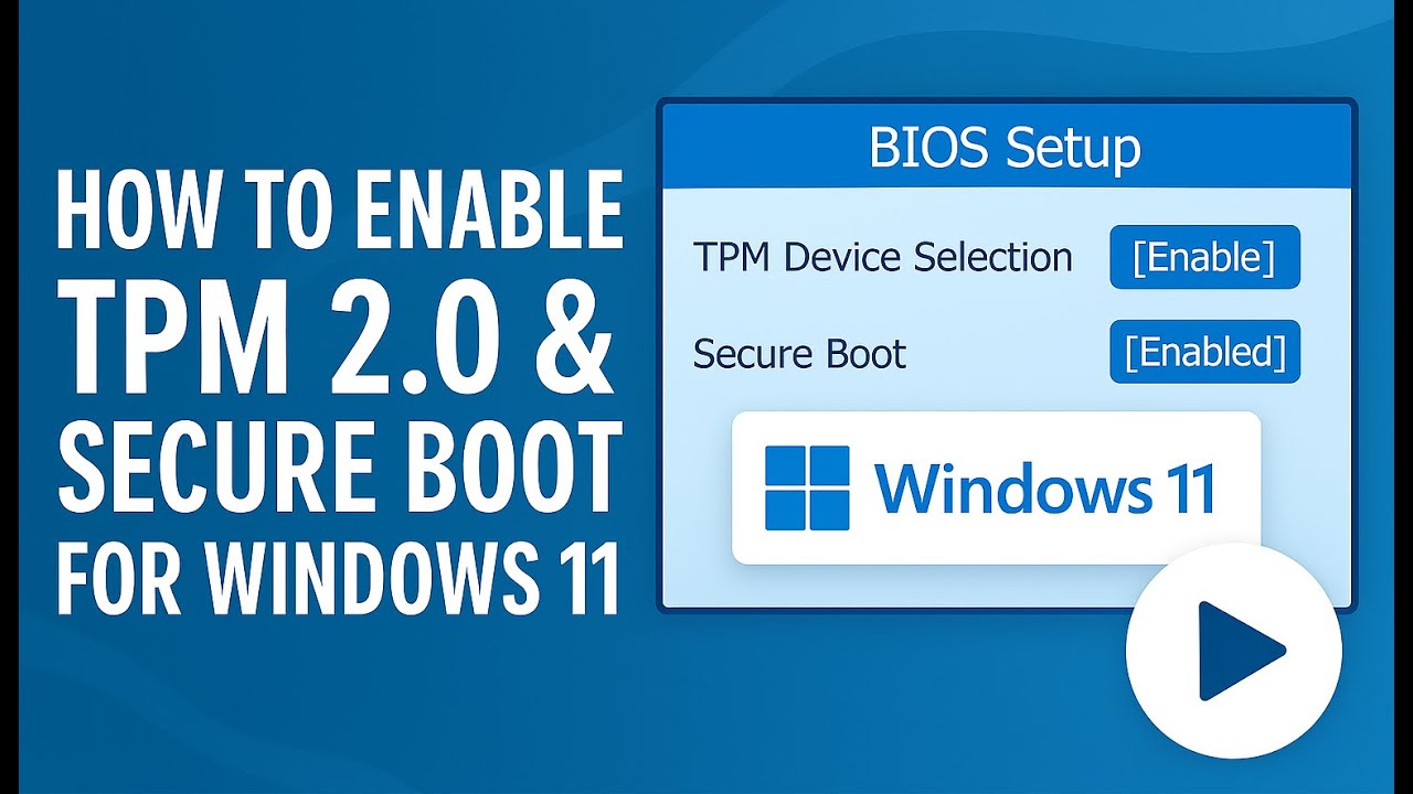 🟦 How To Enable TPM 2 and Secure Boot On Intel Systems for Windows 11 🟦