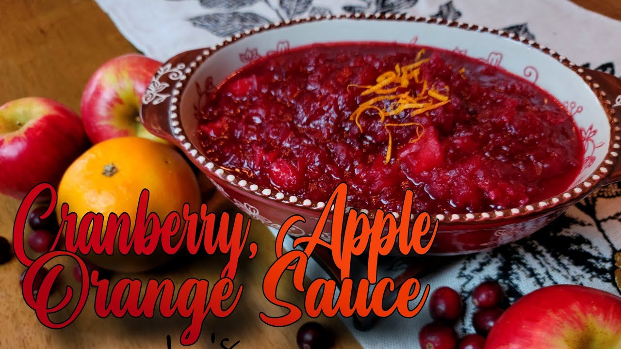 Cranberry Apple & Orange Sauce  | The Best Easy Cranberry SAuce