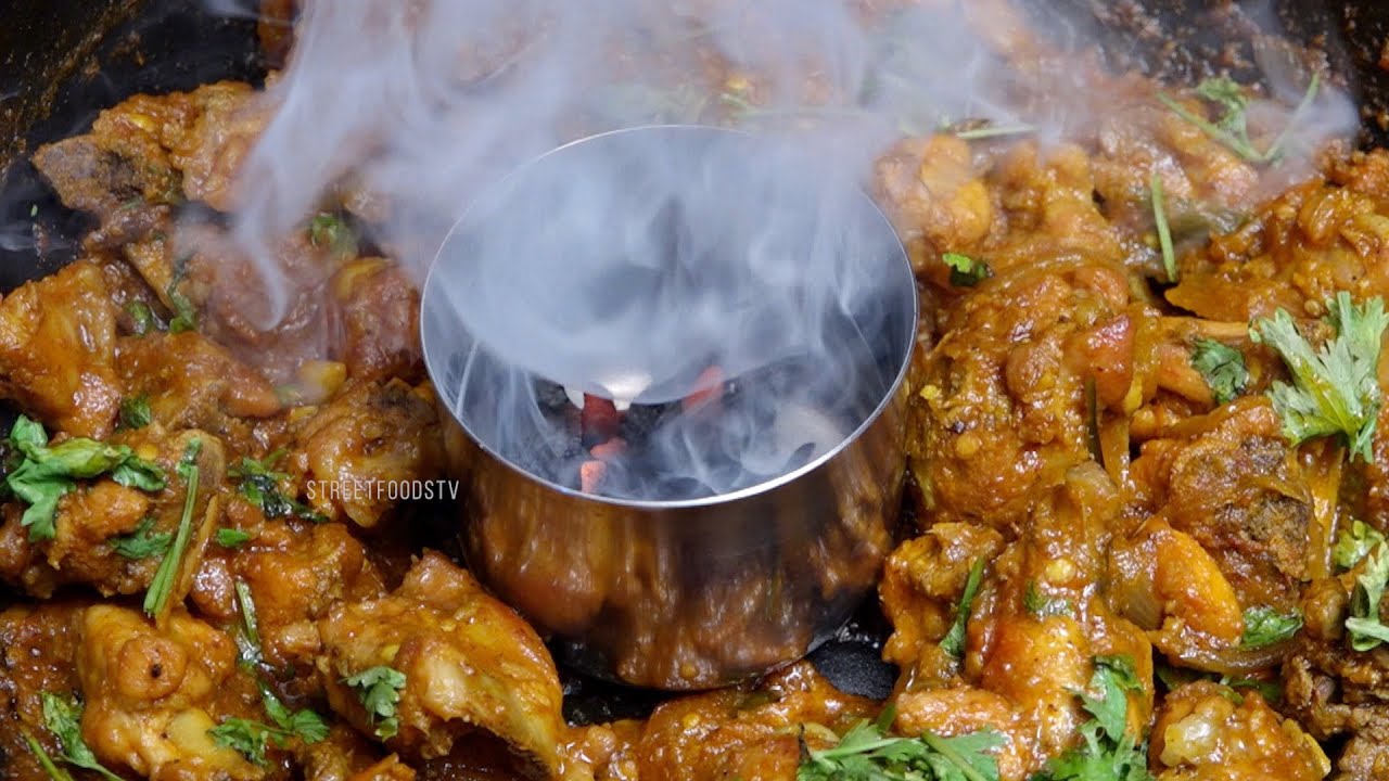 Homemade Smoky Chicken Curry Recipe | Street Food