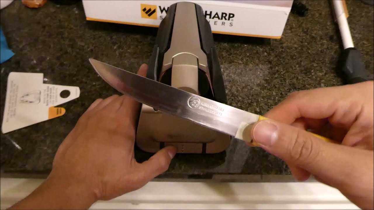 Как пользоваться электрической точилкой для ножей Work Sharp E5 и керамическим точильным стержнем