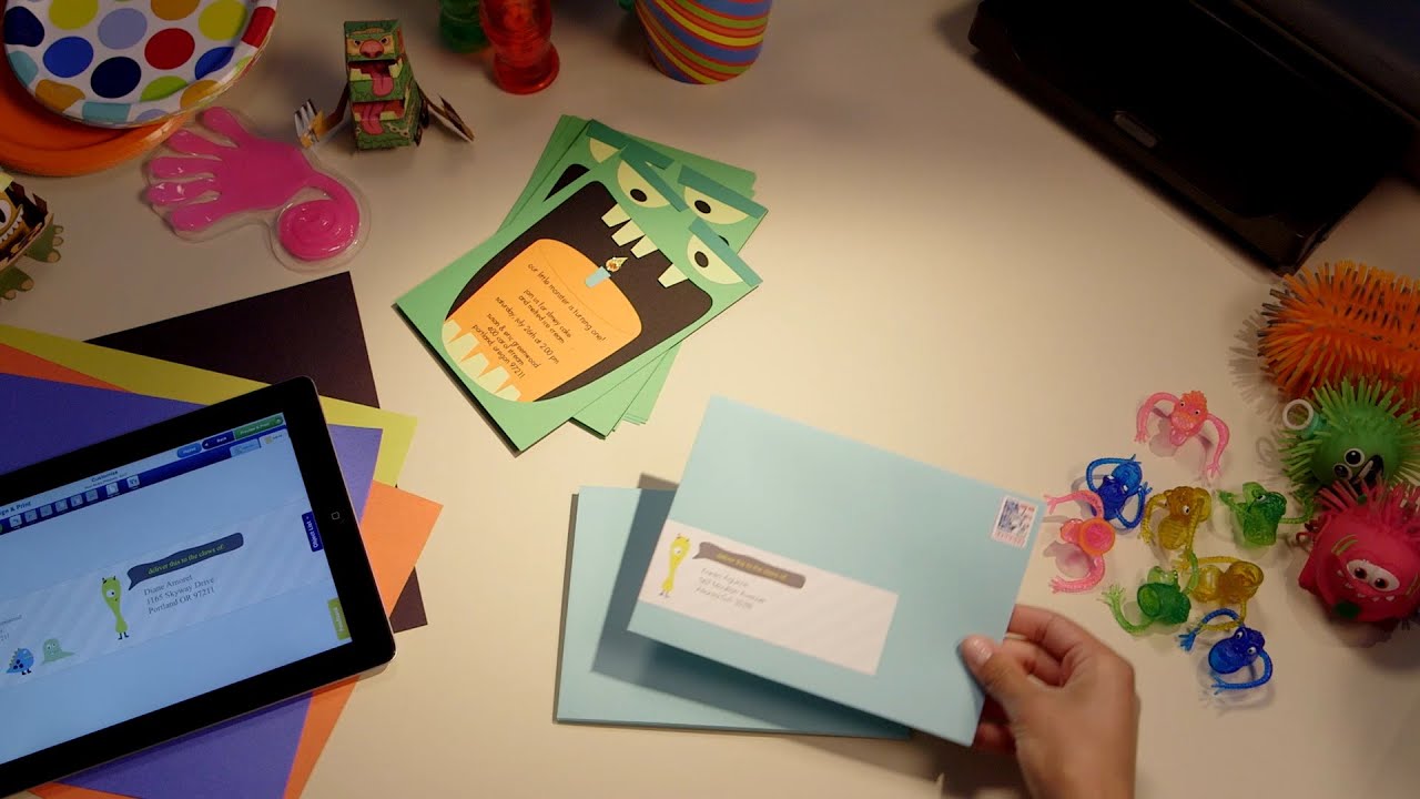 Create Custom Invitations with Avery® Wraparound Address Labels