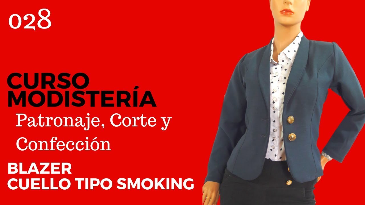 Curso Modistería Blazer Cuello Tipo Smoking 1
