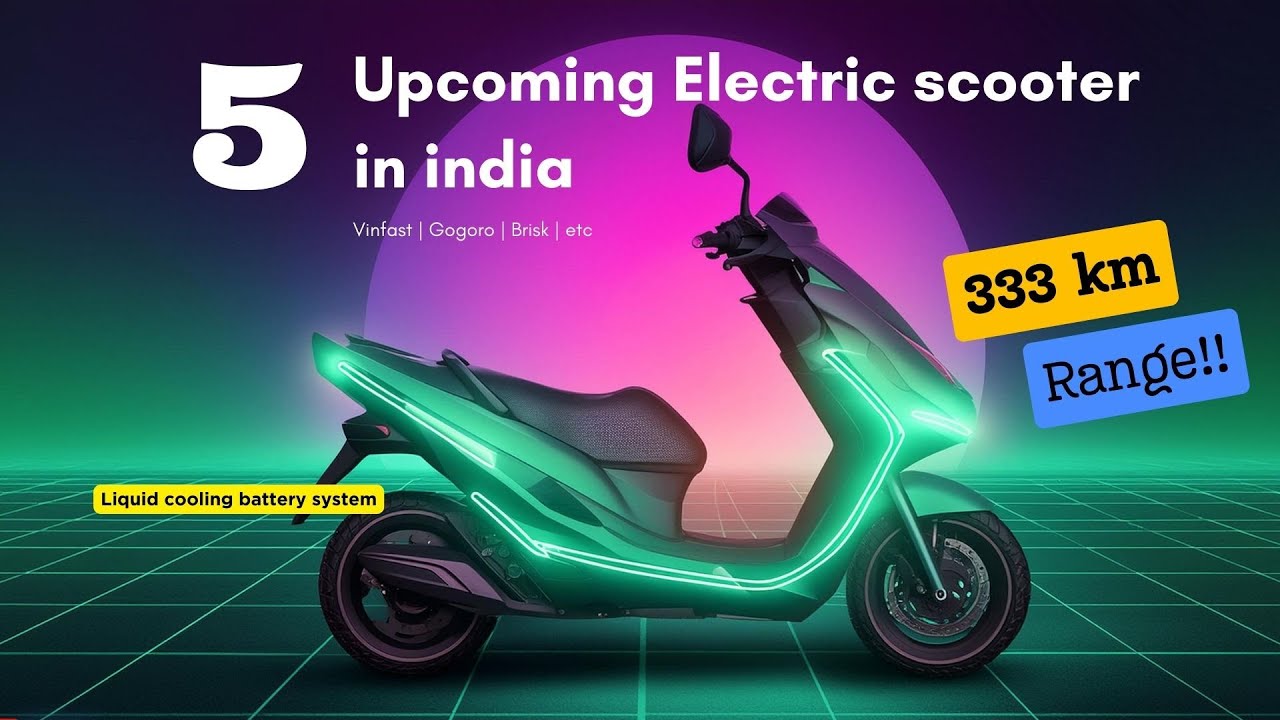 Top 5 Upcoming Electric scooters in india 2024 | Best electric scooter in india | 333 km Range🫨🫨