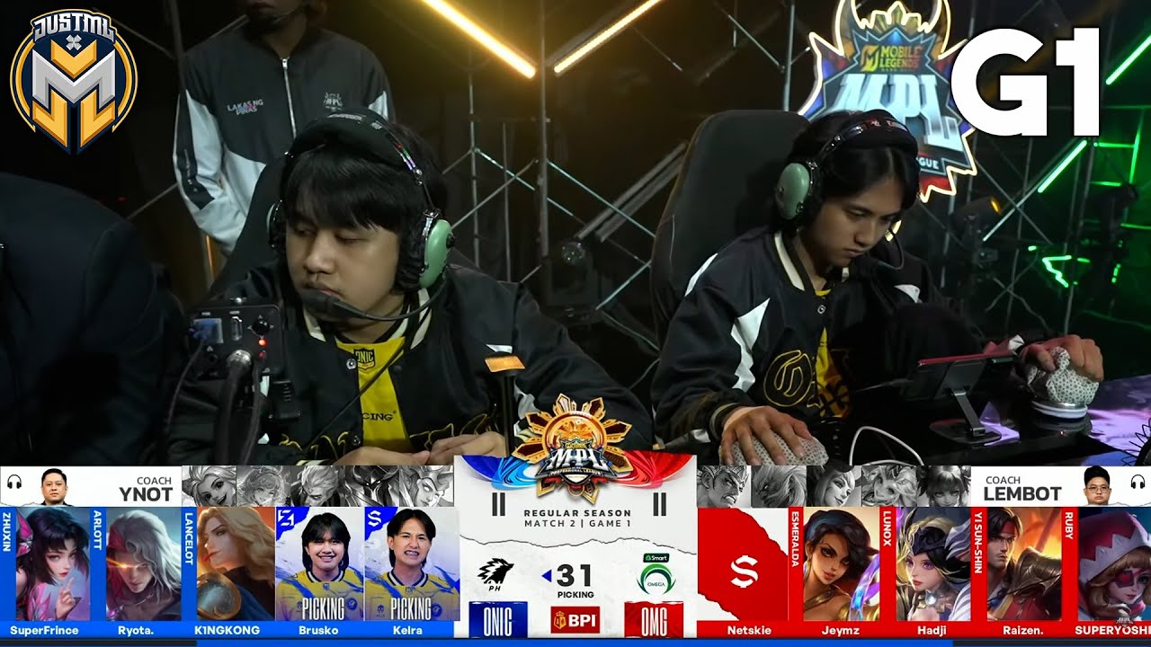 ONIC VS OMG GAME 1 | WEEK 4 DAY 1 | MPL PH SEASON 16