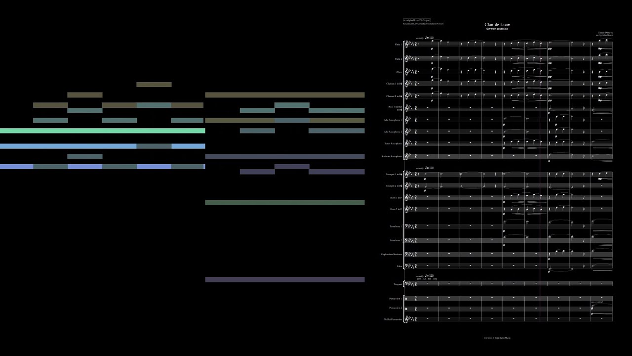 Debussy - Clair de lune (arr. for wind ensemble)
