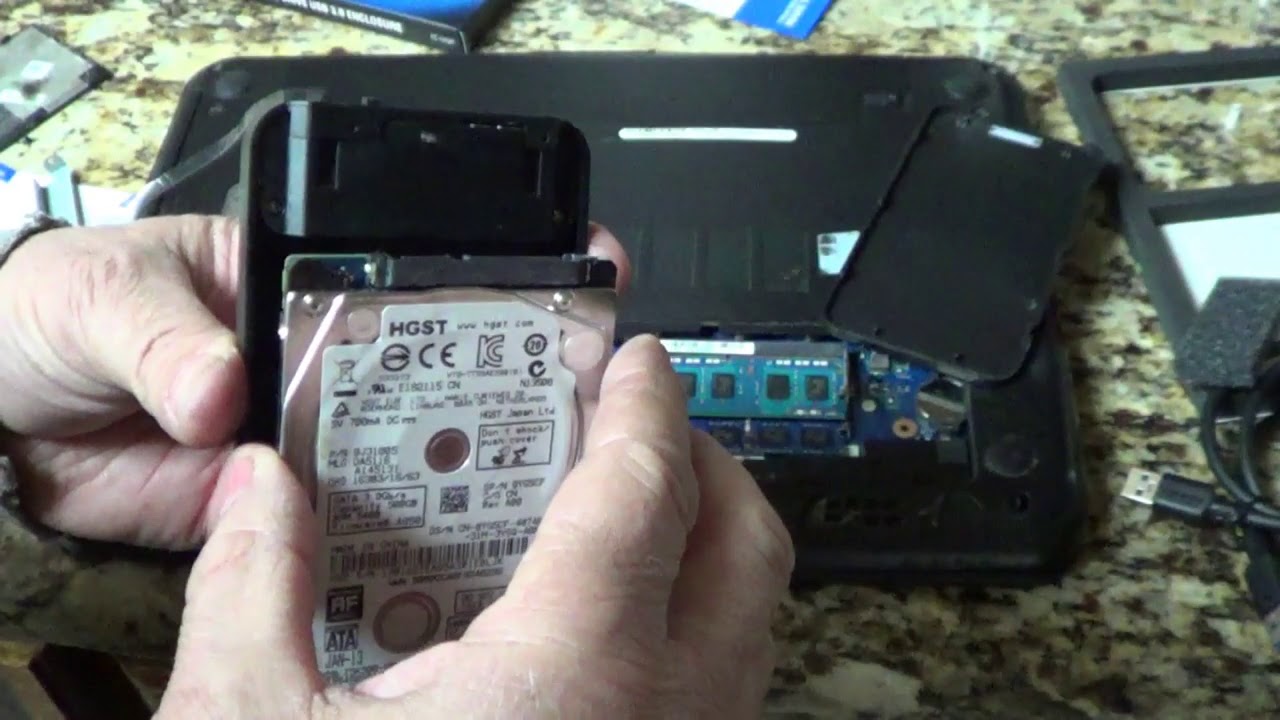 Removing Broken Laptop Hard Drive & Making It An External Storage Hard Drive