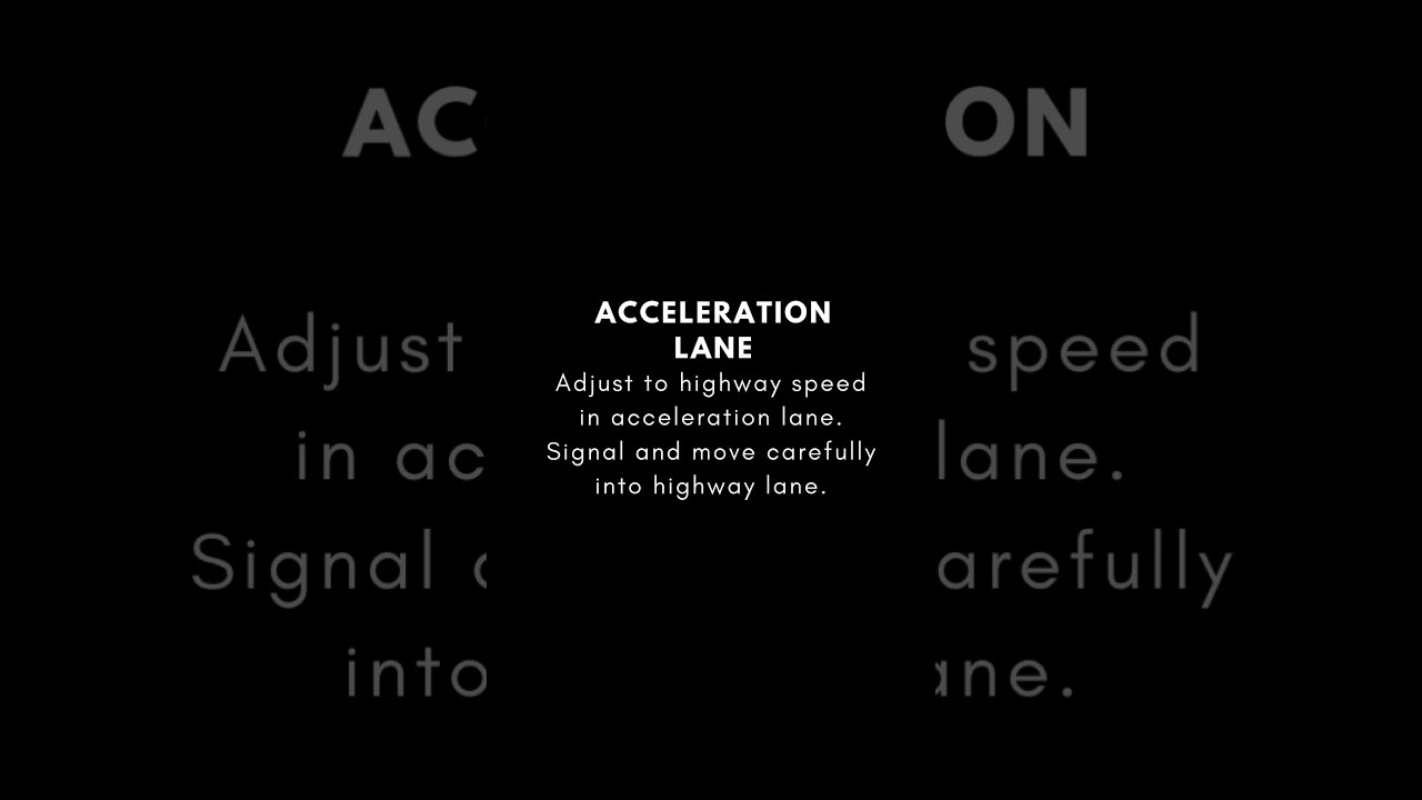 🚗 How to Use the Acceleration Lane Safely #DrivingTips #RoadSafety #AccelerationLane