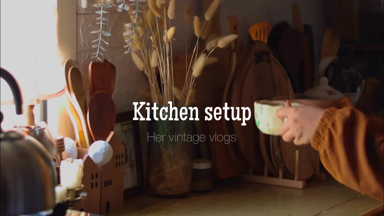 Daily kitchen routine + how I keep my kitchen functional & less boring✨healthy lunch, kitchen setup