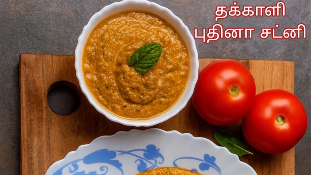 Tomato Mint Leaves Chutney | Easy Kara Chutney for Idli, Dosa & Millet Dosa