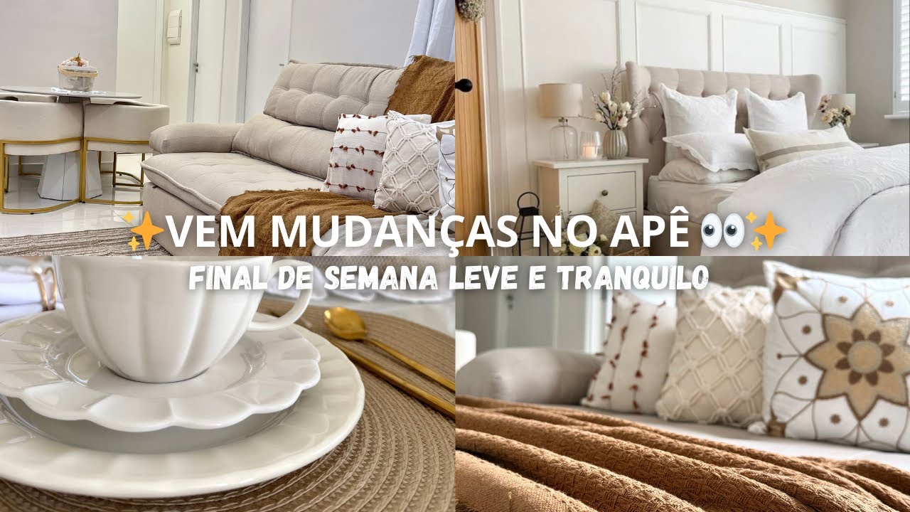 VEM MUDANÇAS NO APÊ 👀✨- VLOG DO FINAL DE SEMANA 