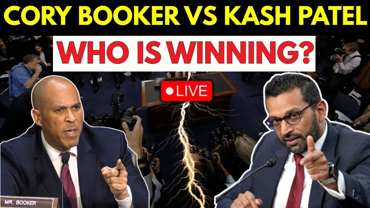 LIVE: Kash Patel Fiery Clash With Cory Booker During Senate Testimony | Donald Trump | Hearing LIVE