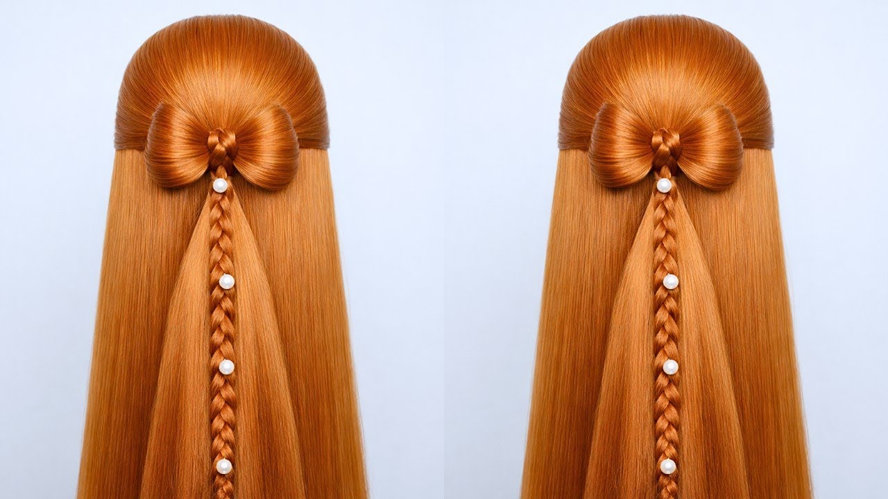 🤩Easy & Quick BOW Hairstyle For Long Hair | peinados faciles y rapidos | hair style girl