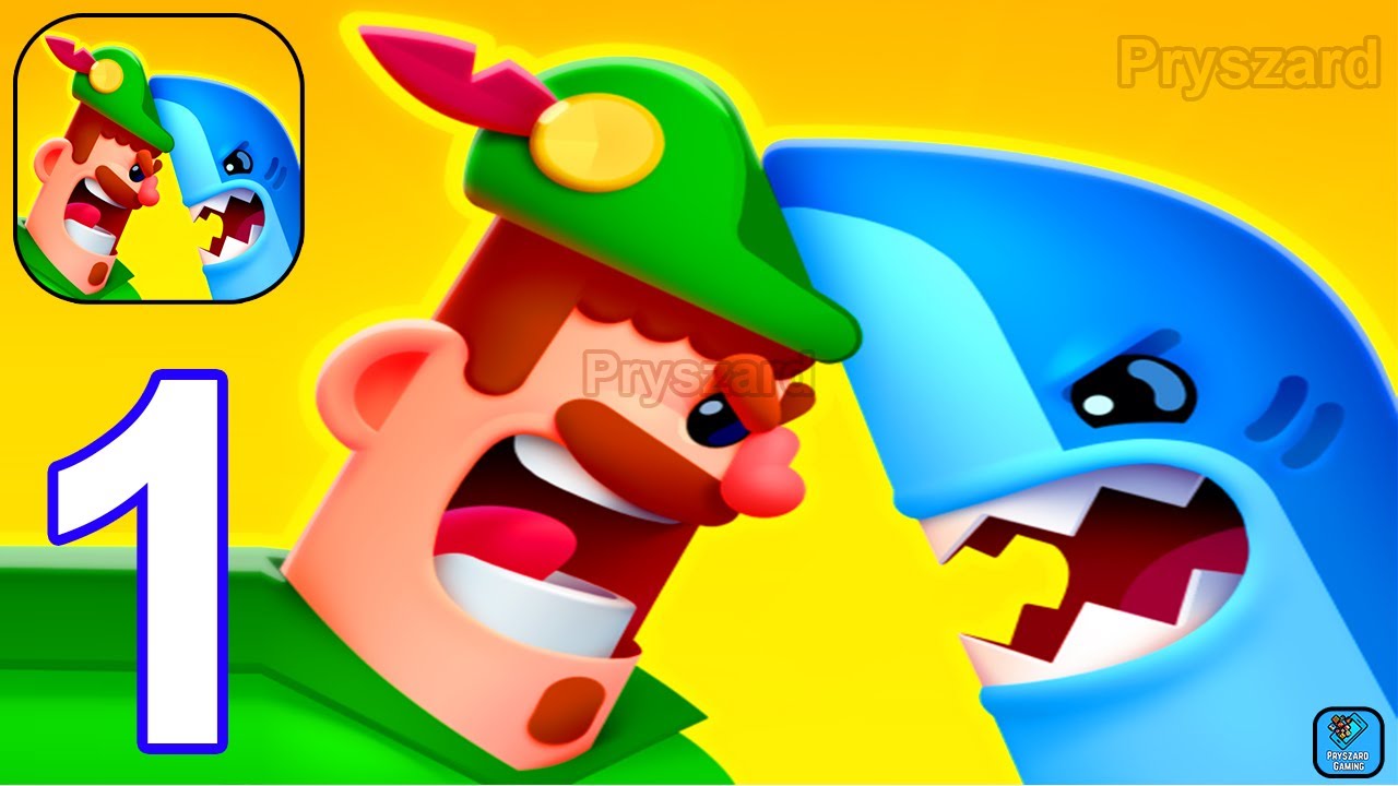 Ultimate Bowmasters - Gameplay Walkthrough Part 1 Shark The Sea Princess (Android, iOS)