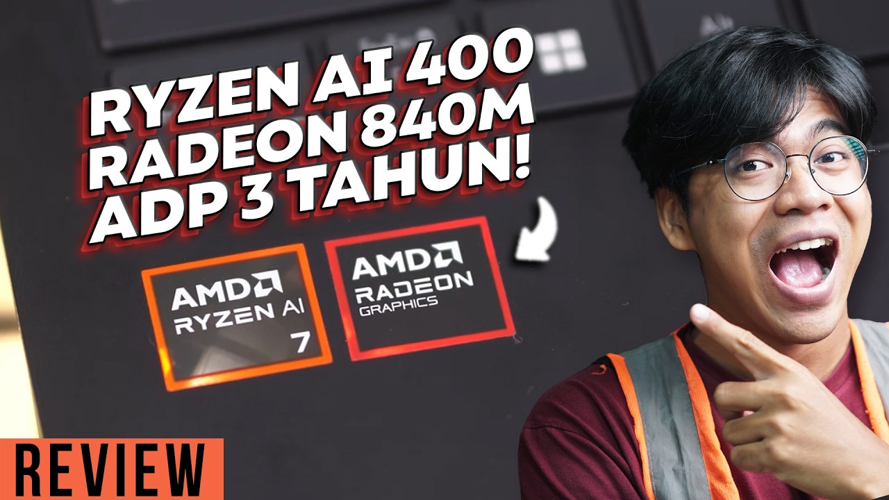 Первый ноутбук с процессором AMD Ryzen AI 400 в Индонезии! А что ещё лучше?