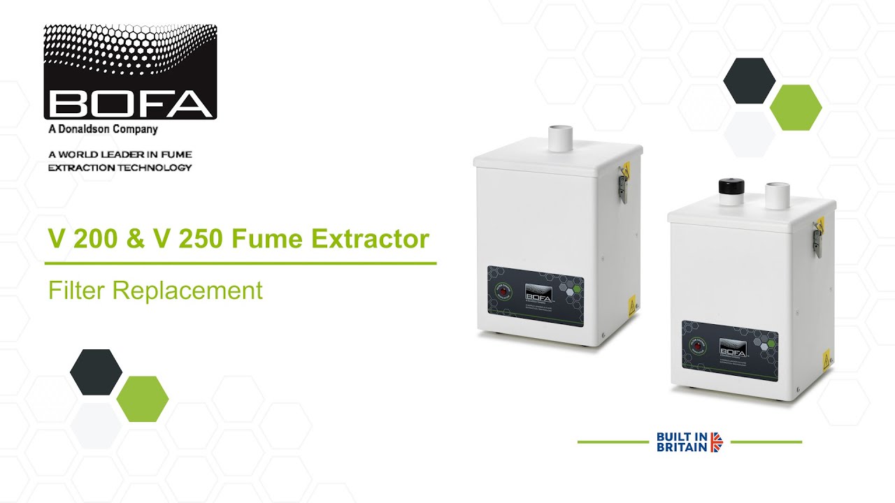 BOFA V 200 & V 250 Fume Extractor – Filter Replacement Tutorial