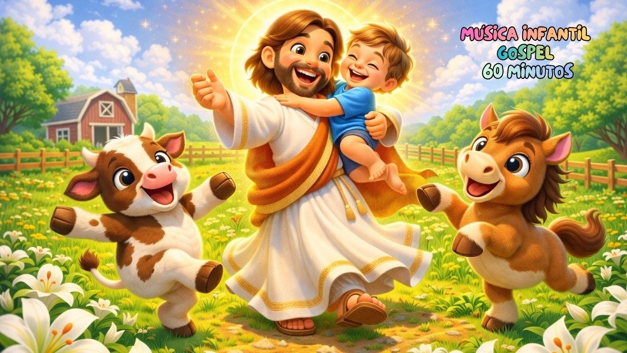 Jesus Cuida de Mim com Amor | Louvor para Crianças | Coletânea de Música Gospel Infantil | 1 Hora